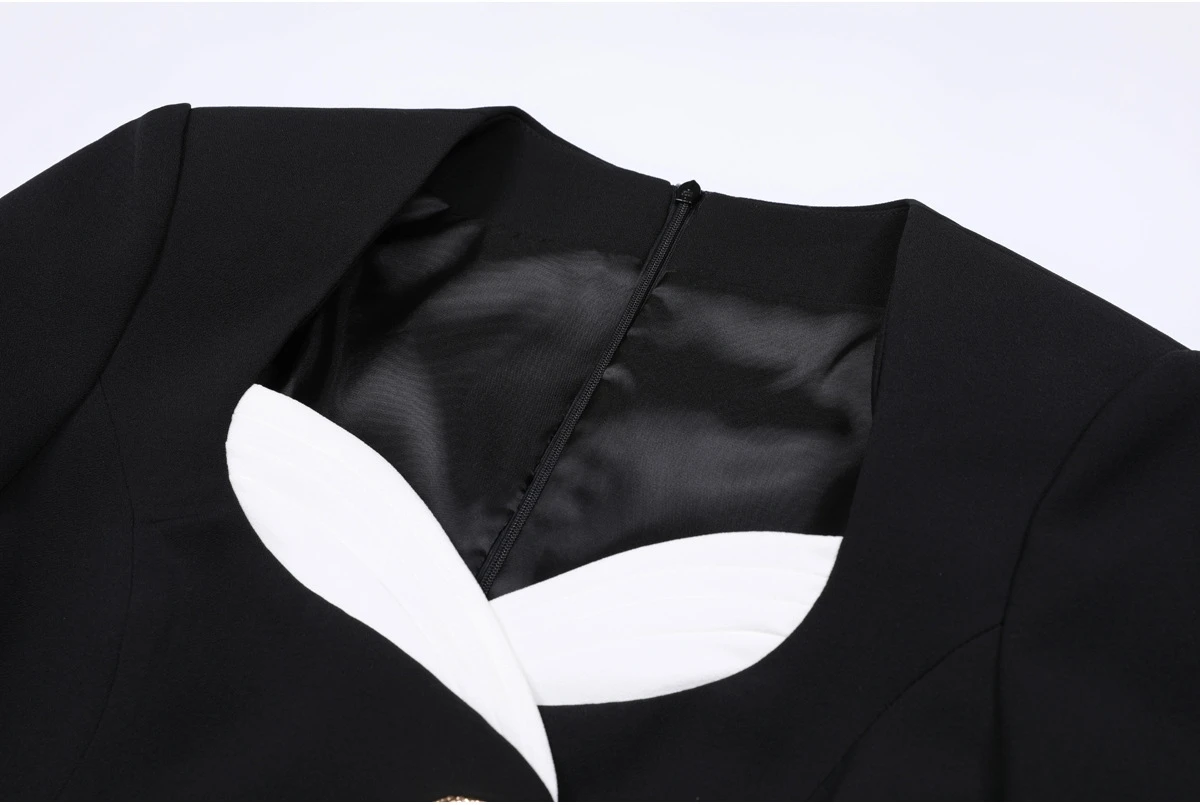 Haut de gamme automne hiver longue Sve coupe ajustée bouton unique Sexy costume de trajet Dr Ele dame Sle Ci trajet Faion