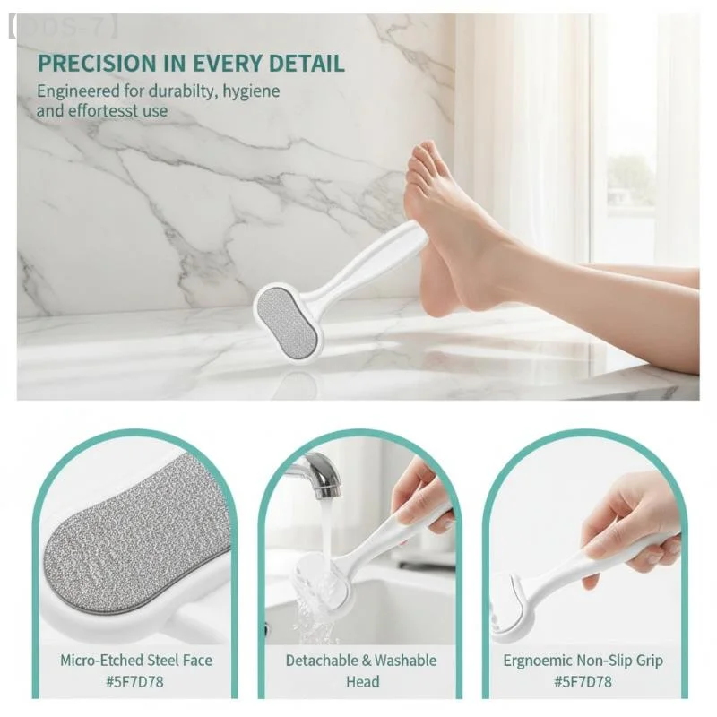 Foot Spa - [ODS-7]Ergonomic T-Shaped Foot Scraper Double-Sided Pedicure