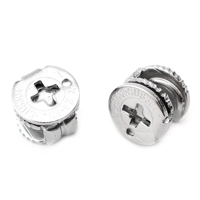 New thickened stainless steel furniture three-in-one connector screw eccentric wheel assembly  cabinet connection accessories