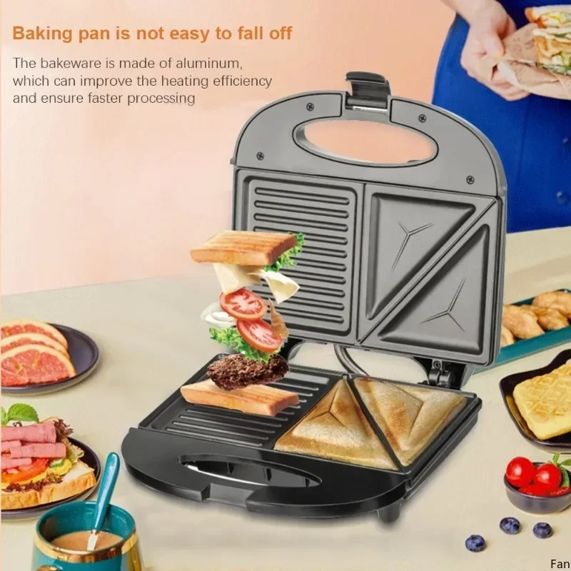 Electric Cake Pan Waffle Maker Toasters Sandwich Maker Thermostatic Grill Kitchen Multifunctional Cooking Tools