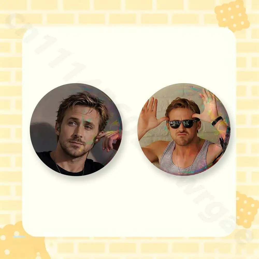 Ryan Gosling 2 Pieces Set Badge Set Fashion Brooches for Women Men Backpack Accessory Bag Badge