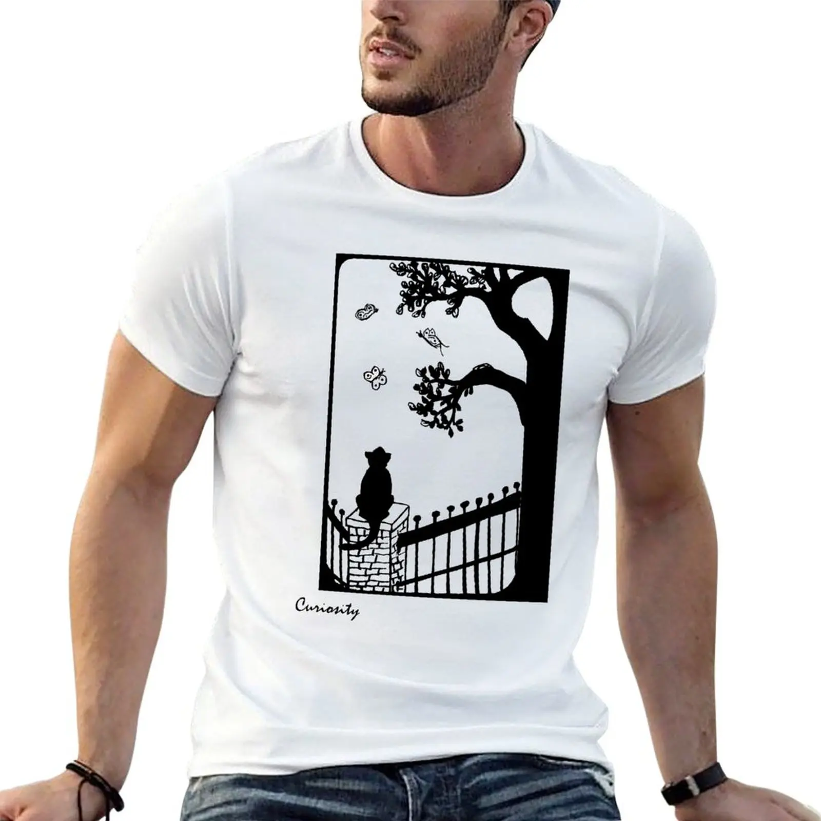 Curiosity T-Shirt Casual Breathable Short Sleeve Top