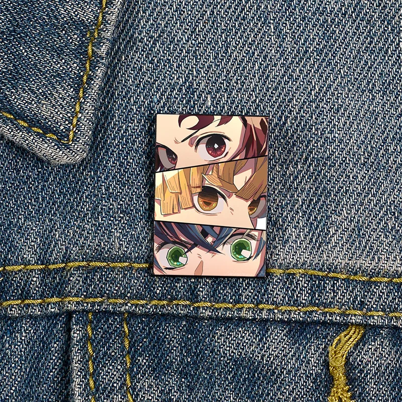 Broche d'oeil de dessin animé de personnage d'anime japonais populaire