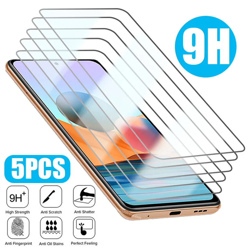 1-5PCS Tempered Protective Glass For Redmi Note11 12 Pro Plus 5G 10 8 9 Pro 7 11S 10S 9S Screen Protector for Redmi9A 9C 10C 12C