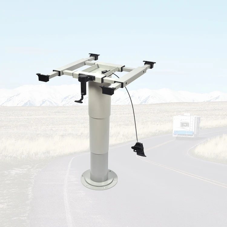 RV Camper Caravan Table 360 Degree Rotating Table Leg Arbitrary Lifting Motorhome Caravan Trailer Table Frame