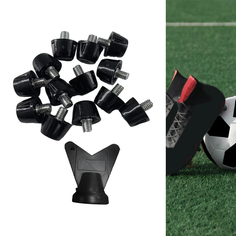 12 PCS Football Boot Spikes Professional Soccer Boot Cleats M5 Spare Parts Accessories Studs With Wrench Track Shoes Spikes 10Mm