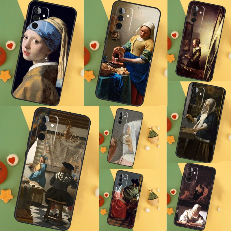 Johannes Vermeer Case For Samsung Galaxy A52 A32 A12 A53 A33 A23 A13 A54 A34 A14 A51 A15 A25 A35 A55 Cover