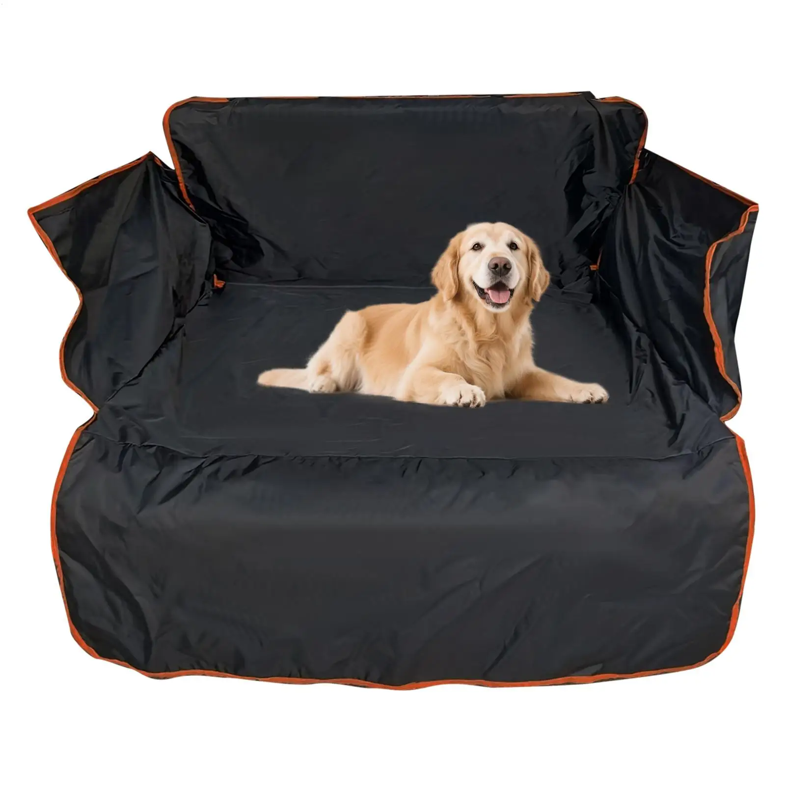 Dog Seat Cover Mat for Car Non-Slip Washable Scratchproof Pet Trunk Mat for Truck Pickup Sedan RV Trailer ATV Tractor Automotive