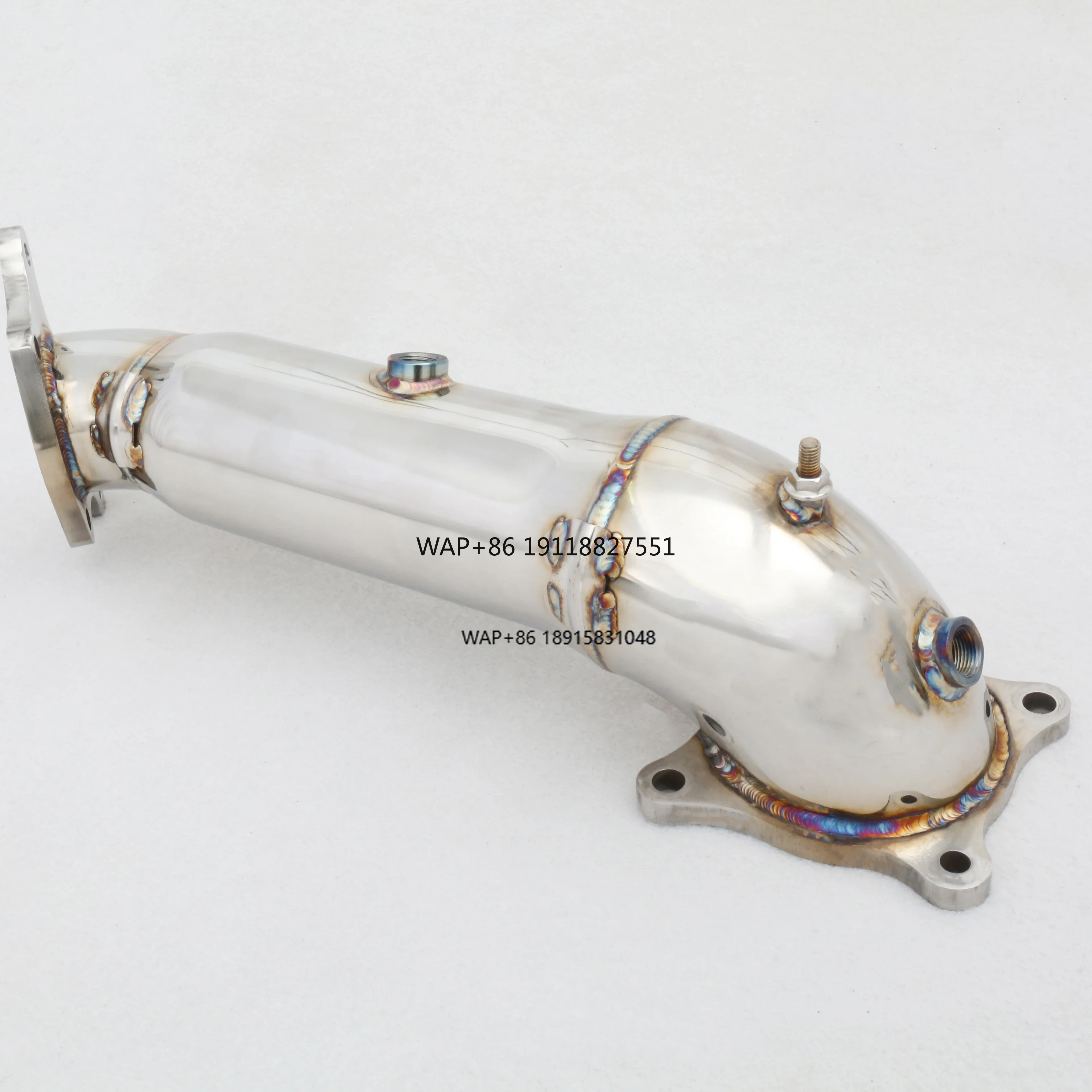 Custom Catless Decat Downpipe for -FK8 2.0T Stainless Steel Exhaust Pipes