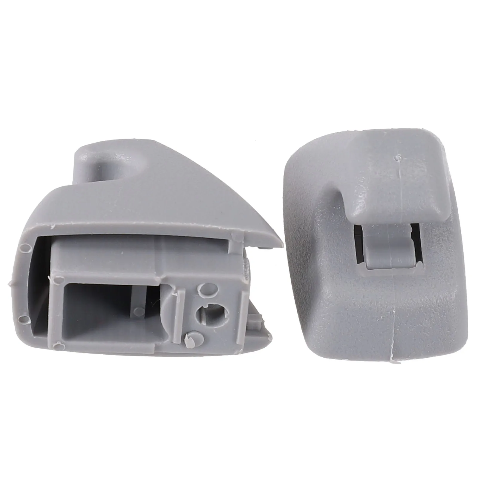 Car Sun Visor Fixing Clip For G&M Front 95994975 ABS & PC Gray Retainer Set Of 2 W/ Hook 2 Pcs 37mm X 24mm X 30mm