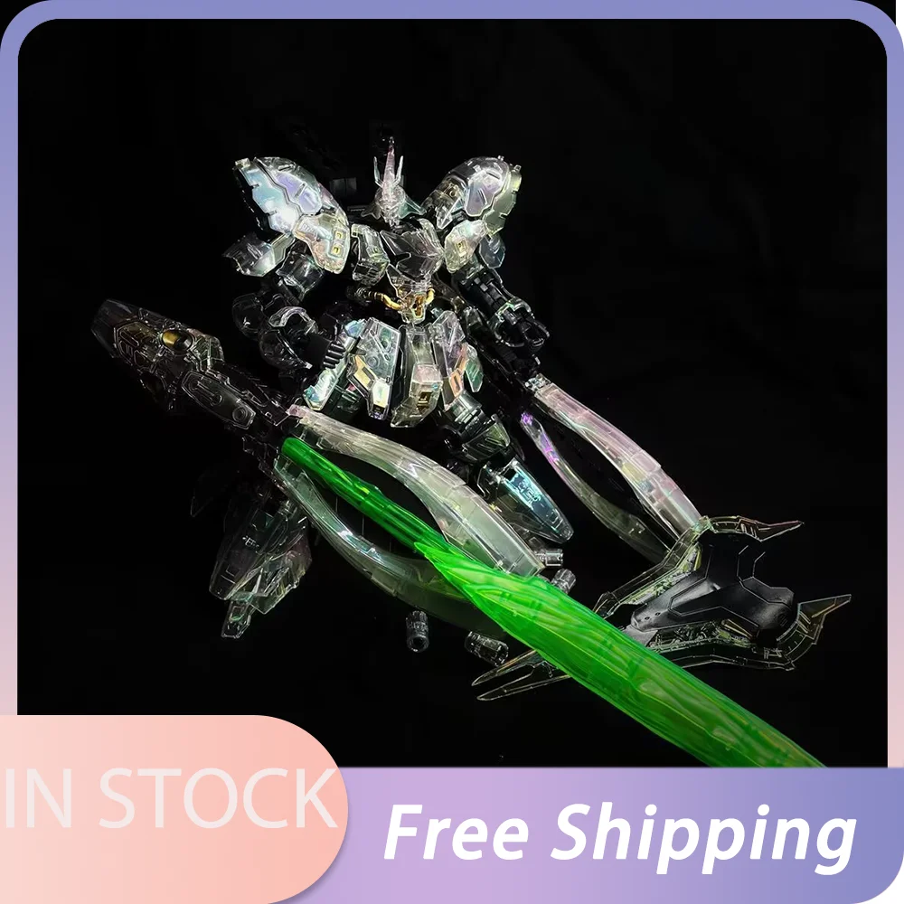 

New Sihai 1/144 Rg Msn-04 Sazabi Двойная роговая воронка Лазерная цветная полупрозрачная сборка Модель Наборы Фигурка Робот Пластиковые игрушки