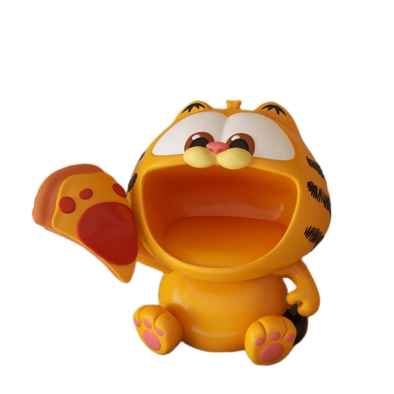 

24 см ПВХ мультфильм Гарфилд периферийные устройства дом лоток для хранения ключей фигурка Коллекционный орнамент модель гаражный комплект игрушки подарок