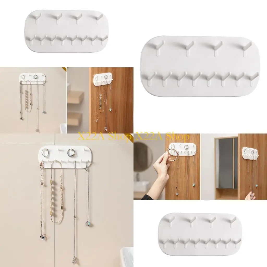

Unique Wall Mounted Jewelry Display Rack Necklace Display Holder for Earring Bracelet