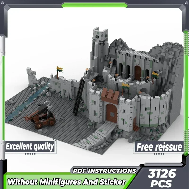 Anéis modelo de filme moc tijolos de construção as duas torres castelo tecnologia blocos modulares presentes brinquedos de natal diy conjuntos montagem