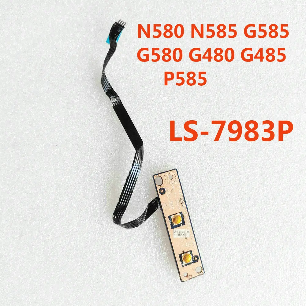 Cabo da placa do botão do interruptor de alimentação LS-7983P para Lenovo N580 N585 G585 G580 G480 G485 P585