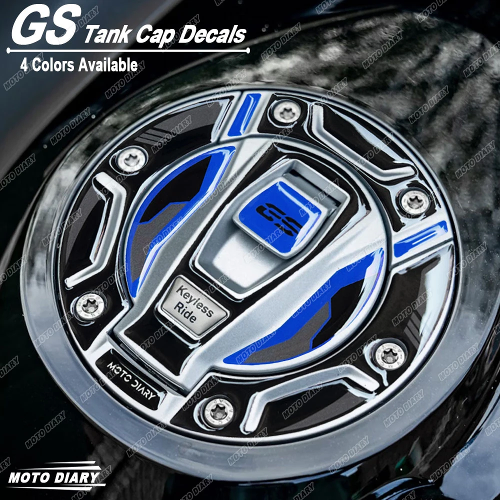 3D Motorcycle Fuel Tank Cap Sticker Protection Decal For R1250GS R1200GS Adventure F850GS F750GS 40 Years GS Triple Black