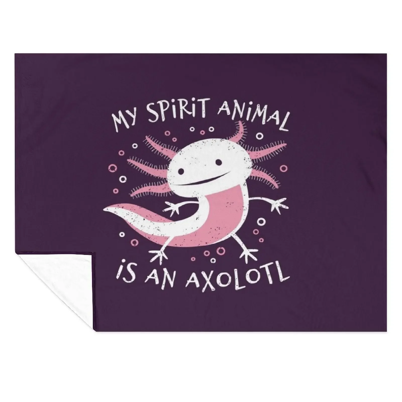 

Cute Amphibian - My Spirit Animal Is An Axolotl Throw Blanket Summer manga Moving For Decorative Sofa Blankets