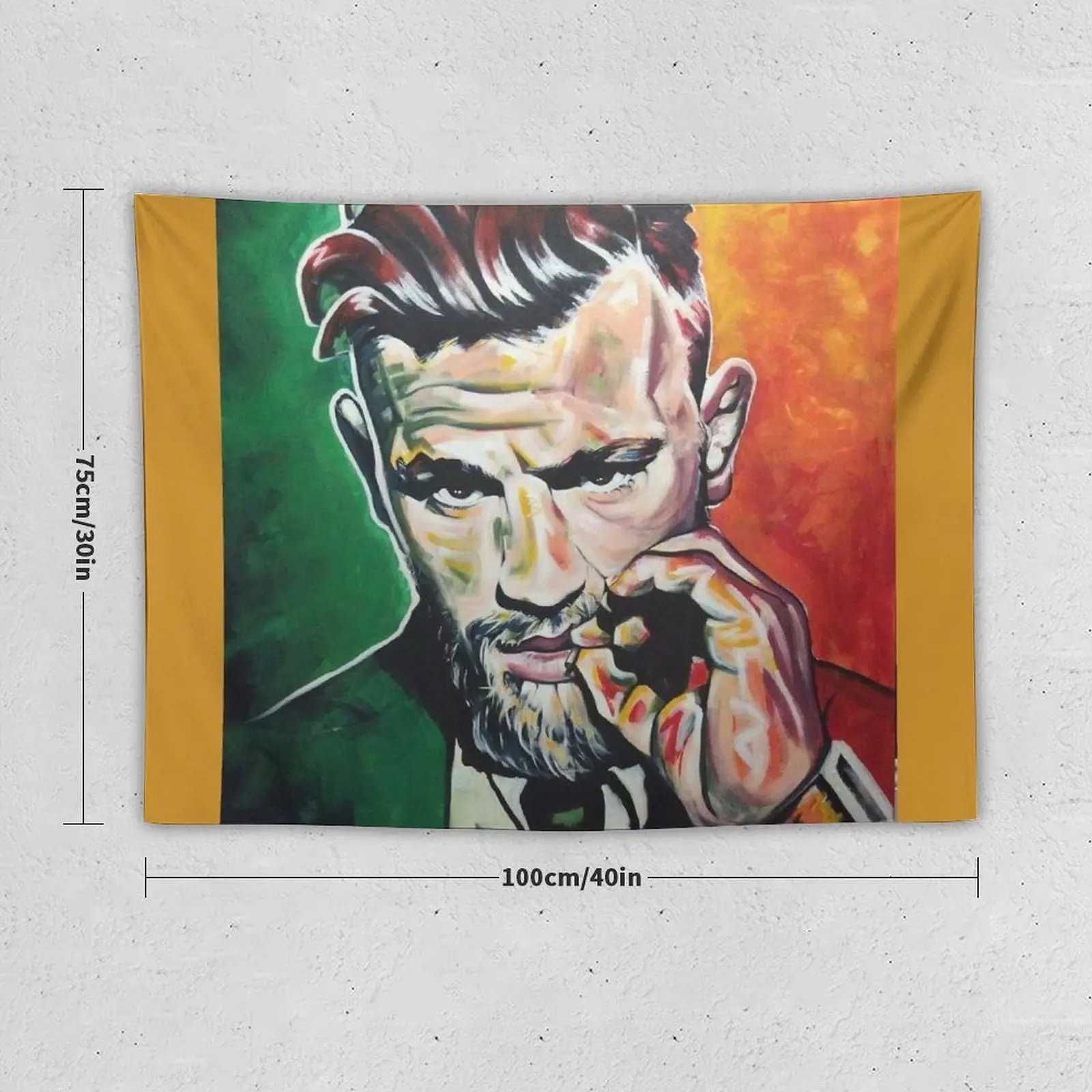 New Conor McGregor Irish Themed Art Tapestry Room Decor Korean Style Decoration For Bedroom Anime Decor