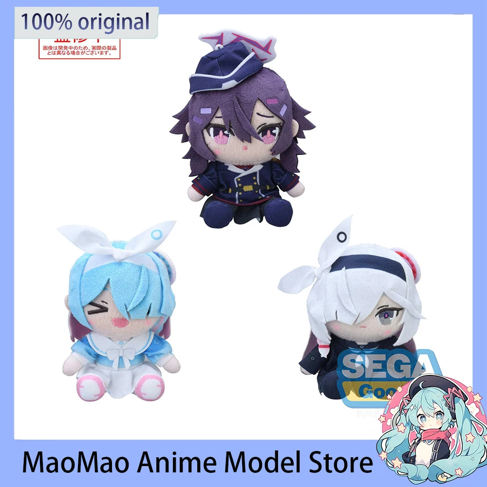 In Stock SEGA Blue Archive Anime Peripherals Sitting Posture Mini Doll Arona Plana Action Model Doll 12CM Girl's Heart Gift