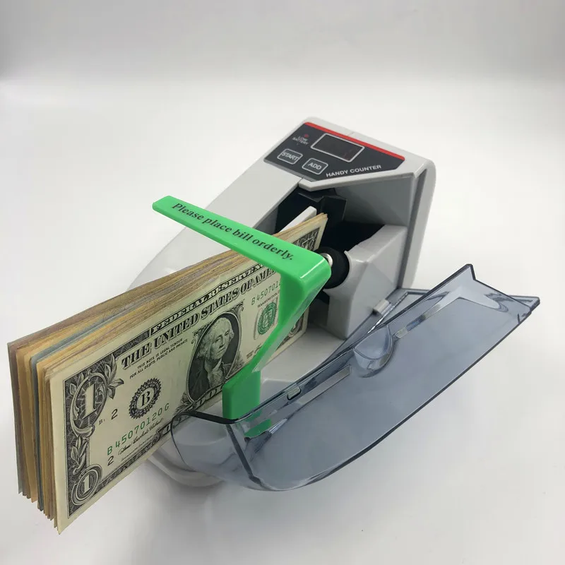 Petite mini machine de comptage de billets de banque multinationale portable intelligente