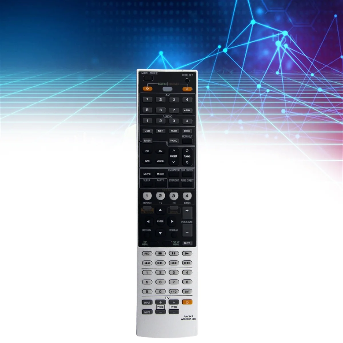 RAV347 WT92830JEX ersetzte Fernbedienung für Yamaha AV-Receiver RX-V1067BL RX-V1067 RXV1067BL RXV1067 RX-A1000