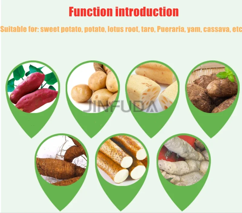 High Effciency Potato / Tapioca /Cassava Crusher Sweet Potato Starch Mill Machine