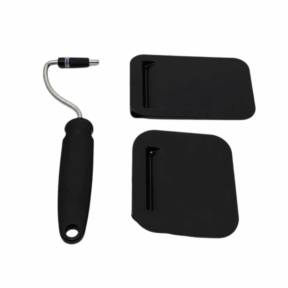 Plastic Stainless Steel Adjustable Angle Spatula Swappable Head Heat Resistant Non Stick Turner Flexible Black Blue