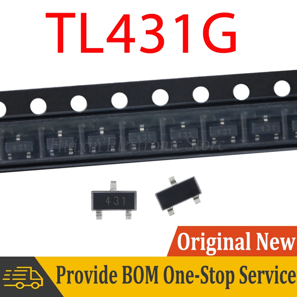 10pcs TL431G SOT-23 TL431 SOT23 Adjustable Precision Parallel Regulator Reference Voltage IC Chip New Original