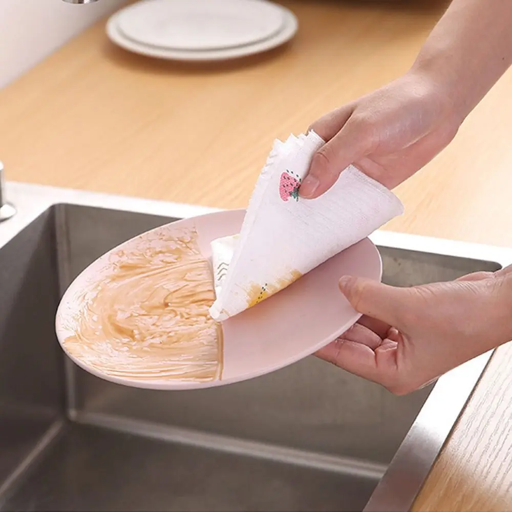 30/50/100/200pcs Water Oil Absorbing Kitchen Paper Thickened Non-woven Absorbent Towel Oil-removing Tissue Cleaner Wipes