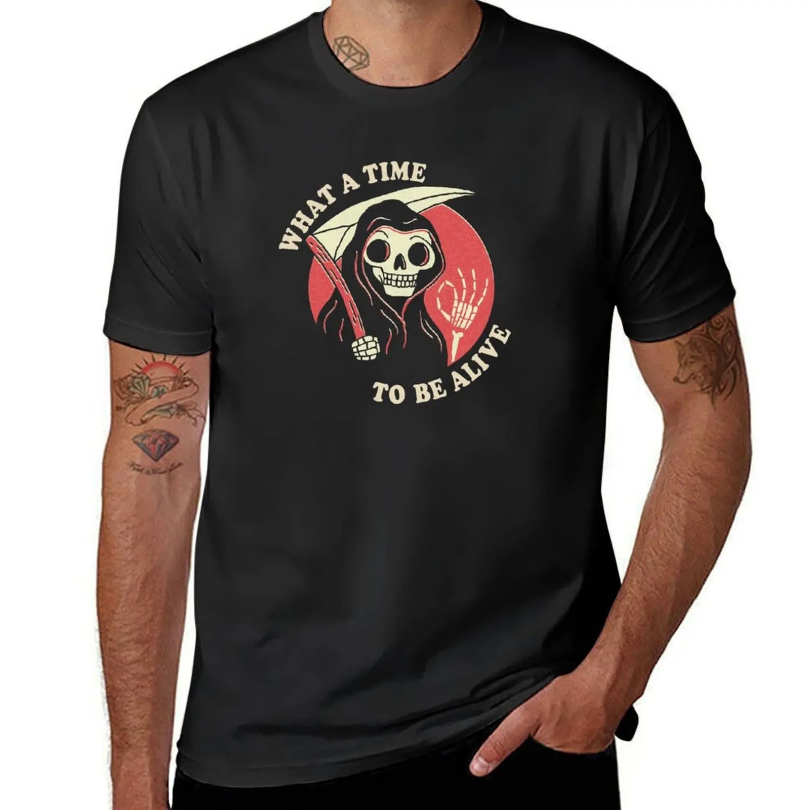 

What A Time To Be Alive T-Shirt vintage plus size tops customs quick-drying mens t shirts casual stylish