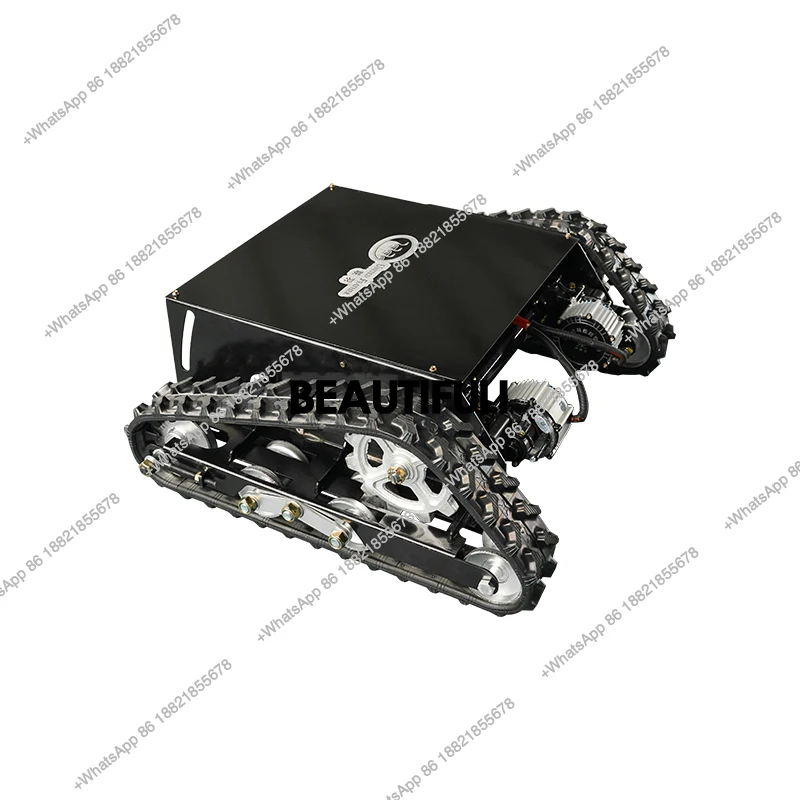 Electric Track Chassis Rubber Track Assembly Agricultural Dual Motor All Terrain Transport Vehicle Intelligent Climbing King