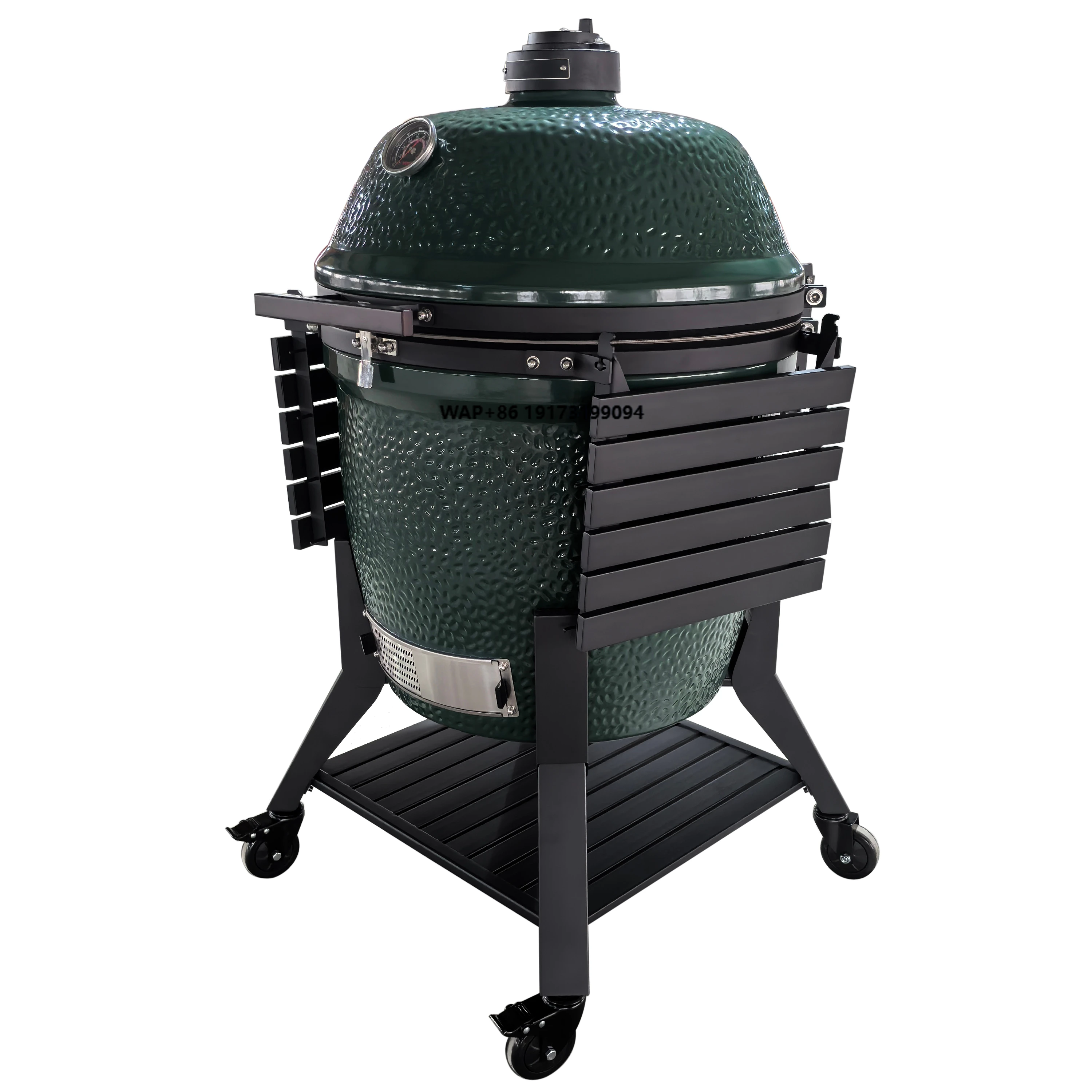 

Ceramic Bbq Grill 28 Inch Glossy Forest Green Egg Bbq Smoker Charcoal European Outdoor Grill With Good Price