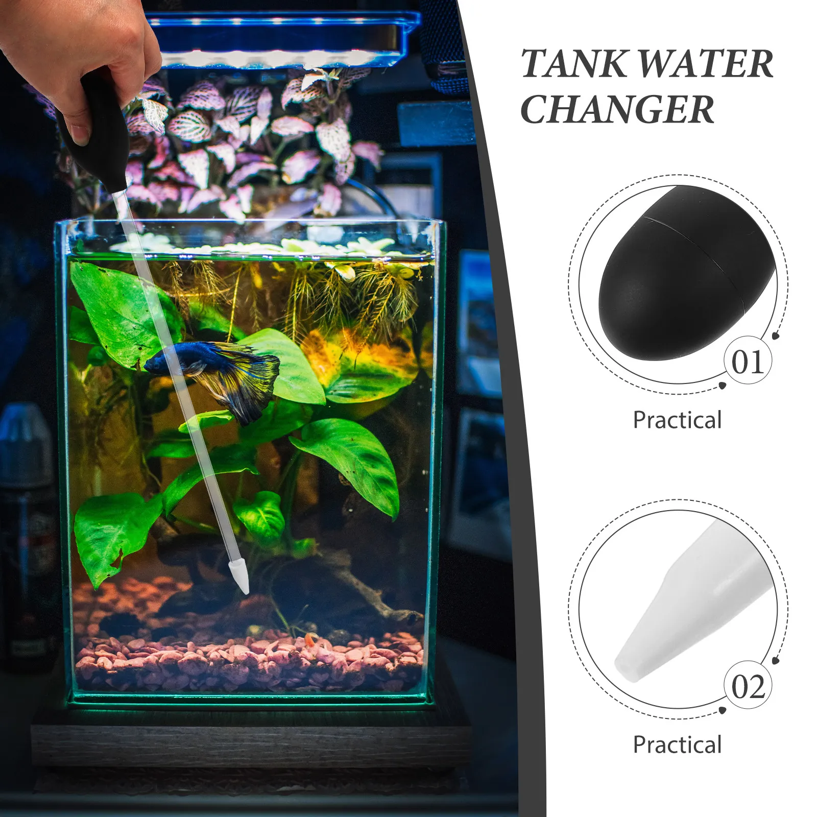 Fish Tank Coral Feeder 35Cm Bl - Aquarium Fish Black recension och pris