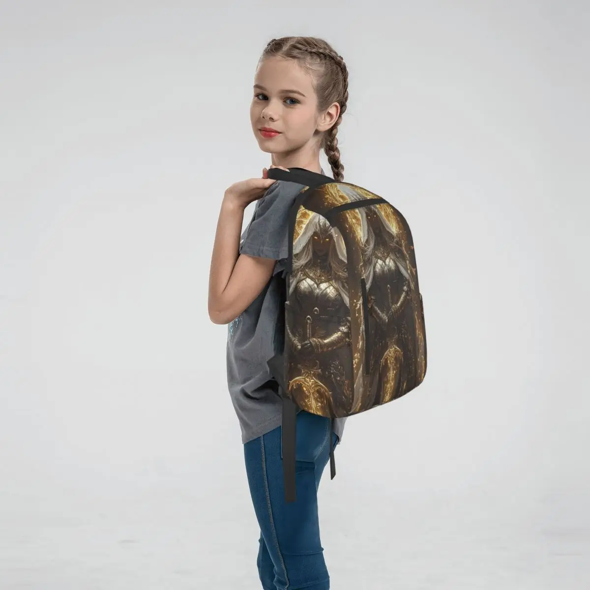 Goddess Of Victory And Sword Backpack Daypack Boys Girls BookBag School Bag Shoulder Bags for Men Women