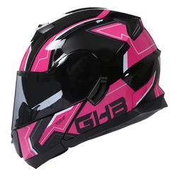 Kask motocyklowy z otwartą twarzą Casco Moto Dot Hot Sales wewnętrzny kask rowerowy z soczewkami przeciwsłonecznymi z unoszoną szybą modułowy Motocross Capacete Moto