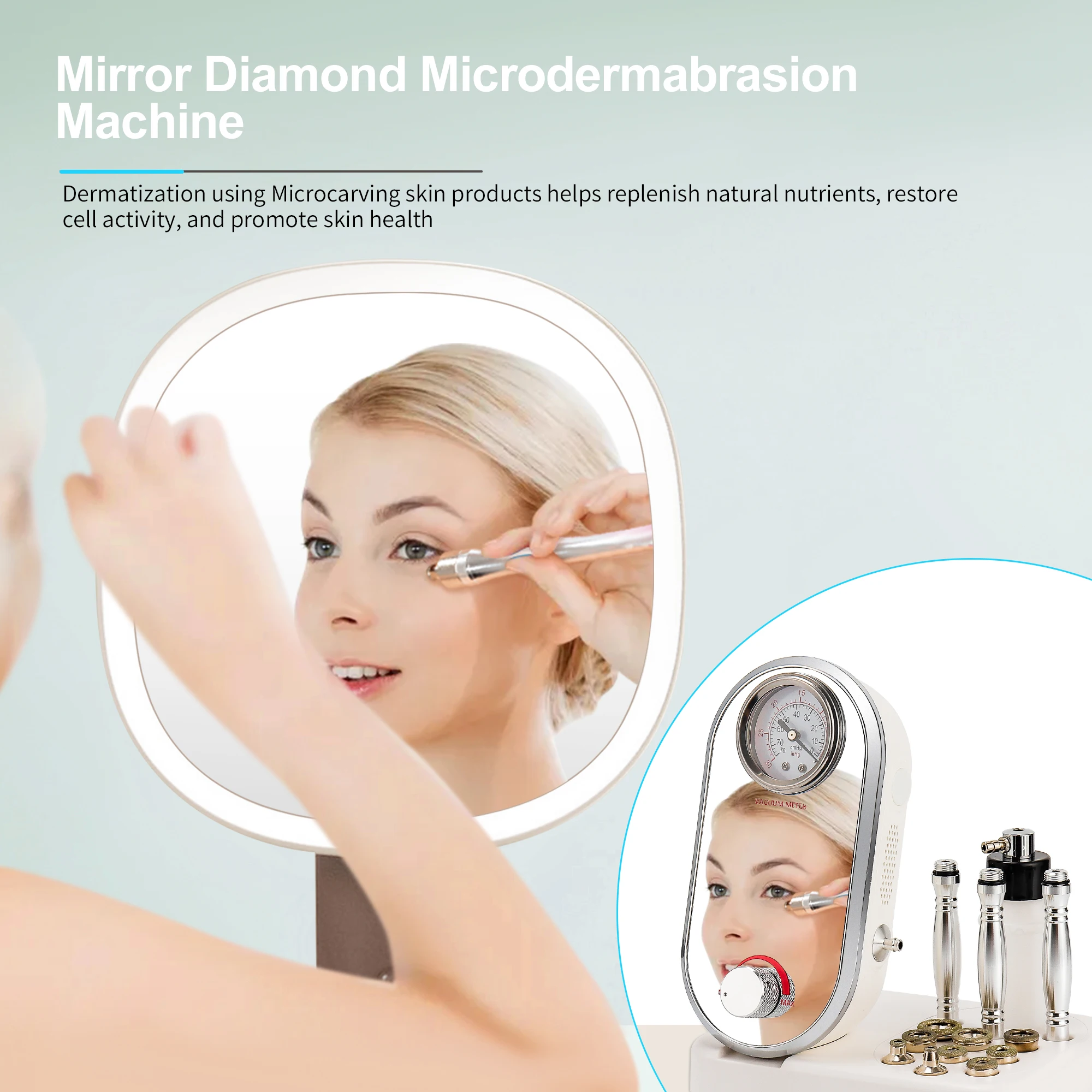 New 3 In 1 Diamond Microdermabrasion Facial Lifting Machine Vacuum Suction Tool Face Exfoliate Removal Peeling Skin Care Tools