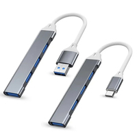 4Port USB 3.0 Hub USB Hub High Speed type c Splitter 5Gbps For PC Computer Accessories Multiport HUB 4 in 1 USB 3.0 2.0 4 Ports