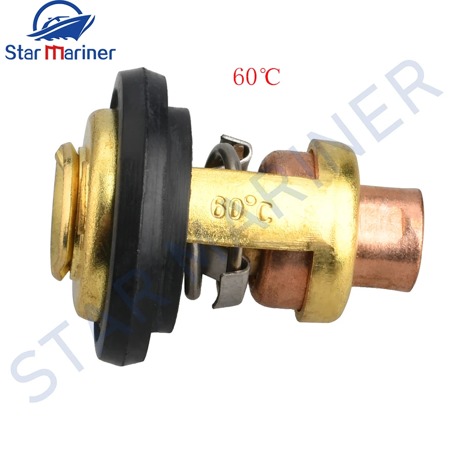 19300-ZW6-003 Thermostat 60℃ 19300-ZY3-023 6640114 For Honda Marine Outboard Motor BF8 BF9.9 BF15-BF225 4T 8HP-225HP