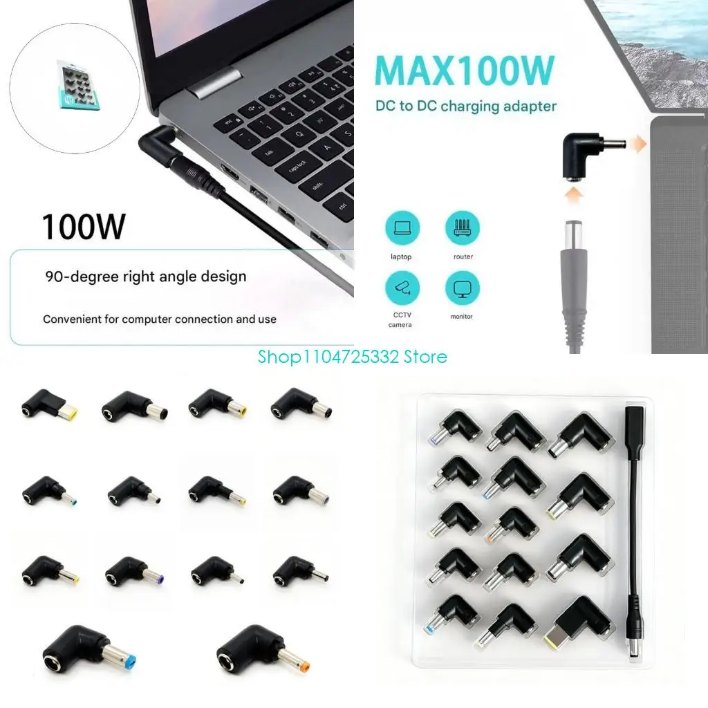 P5EA Professional 100Watt DC5.5mm Adapter Set For Laptop Camera And IT Accessory