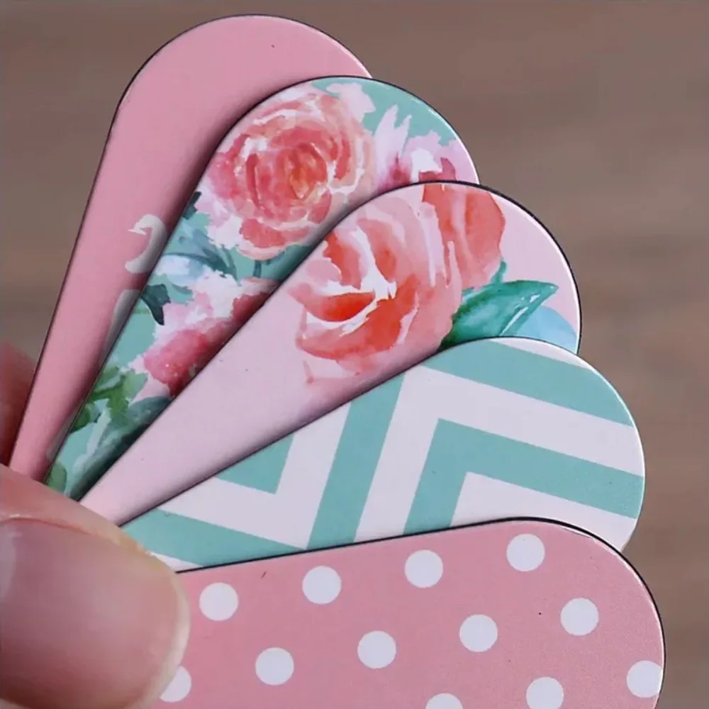 5 Stück Mucha magnetische Lesezeichen, klassische Zeichnungen, Geschenke, literarisch, personalisierbar, exquisite literarische Lesebuchseiten, Buchmarker