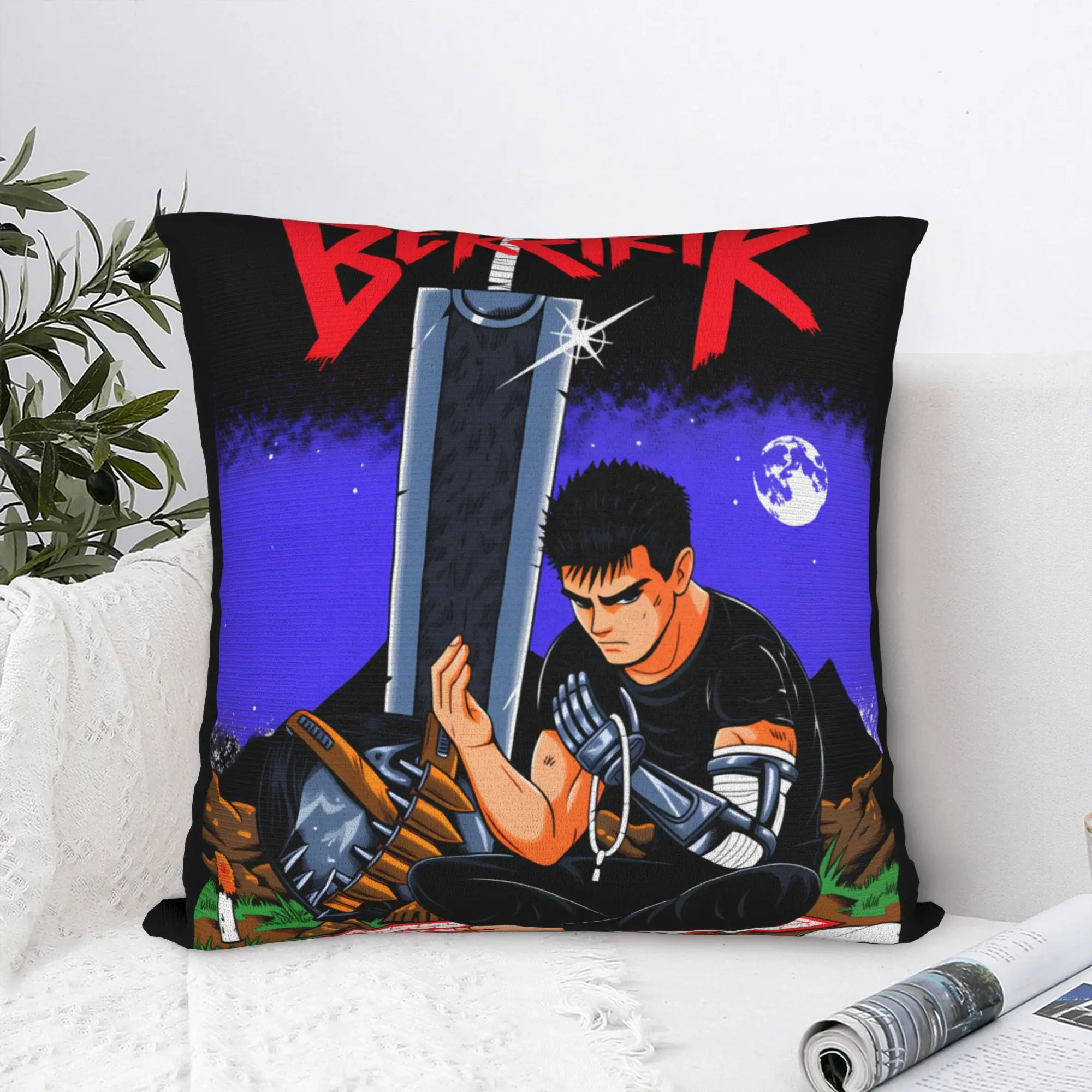 B-Berserks Pillow Case  Design Pillow Cover For Sofa Home Decoration Fashion Pillowcases