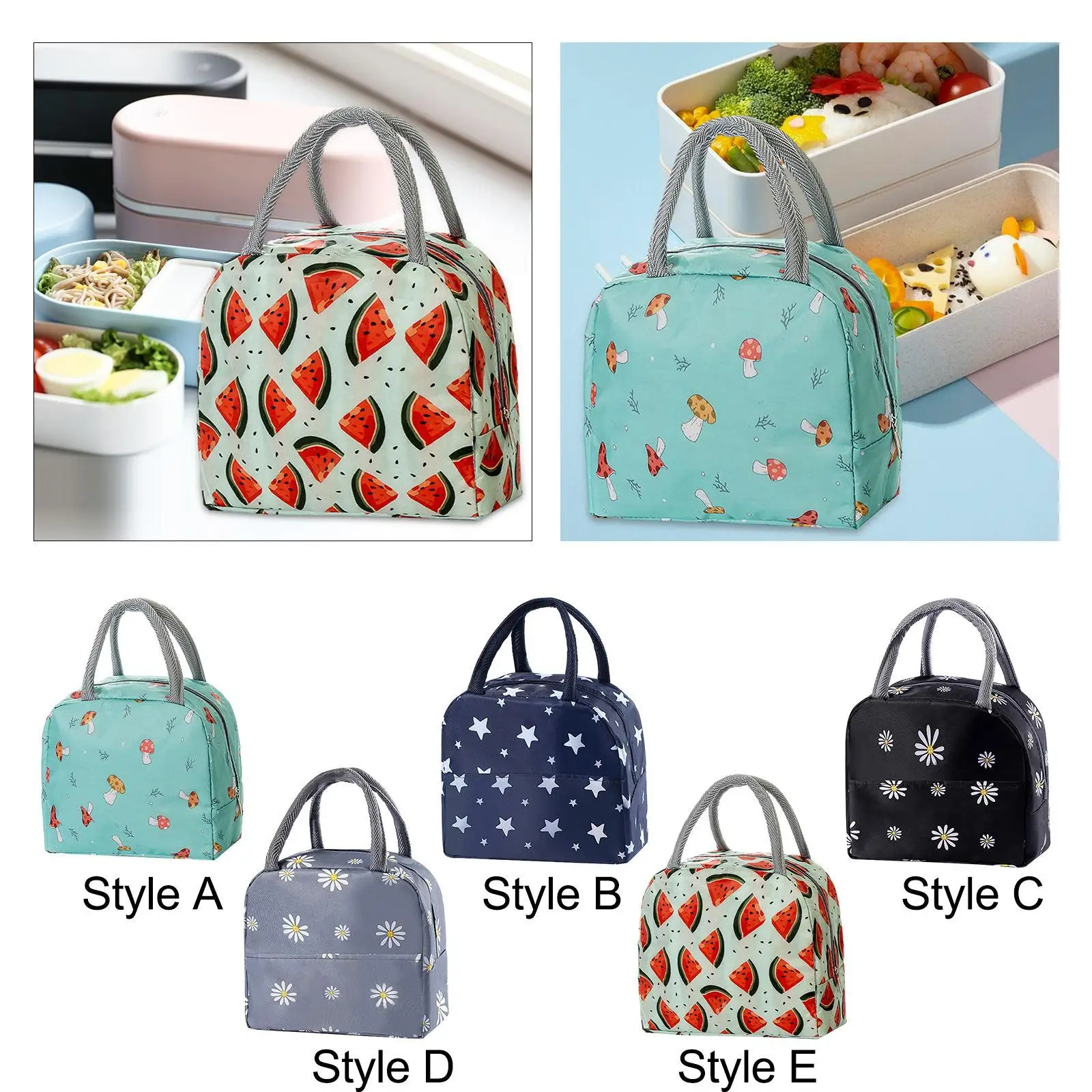 Food Storage Container Thermal Food Delivery Bag Insulated Lunch Tote Bag