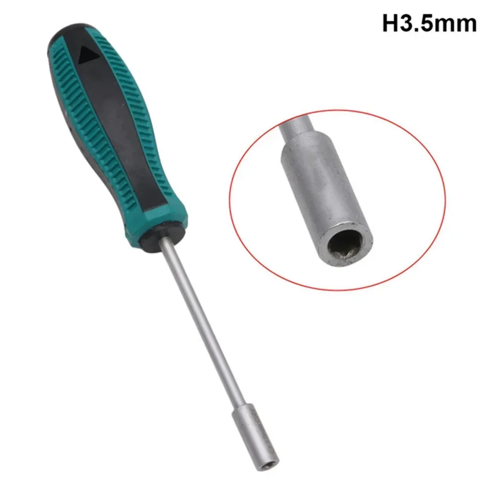 Socket Screwdriver Steel Socket Driver Wrench Screwdriver Hex Nut Key Hexagonal Screw Driver Repair Tool 3/3.5/4/4.5/5/5.5/6mm