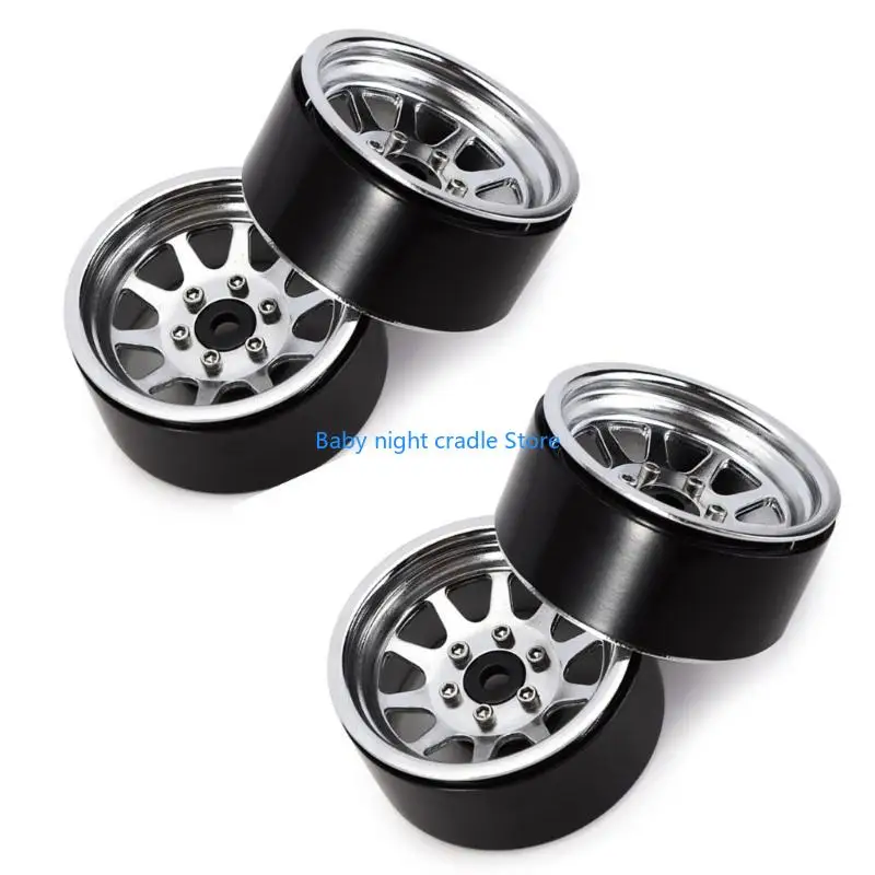 

J2FF 1.9 Beadlock Wheel Hubs Пульт дистанционного управления Offroad Universal Wheel Set 4pcs для 1:10 Car Toy Scx10 Care