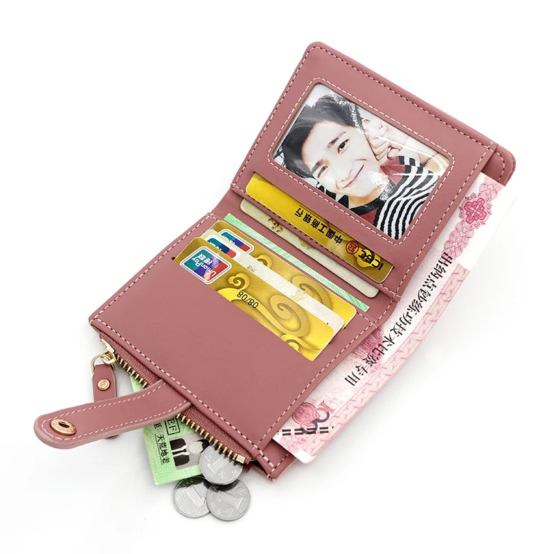 New Women's Wallet, Women's Zipper Buckle, Large Capacity, Multi Card Carrying Bag, Zero Wallet image 3