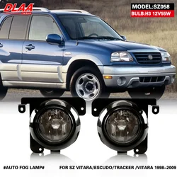 DLAA VITARA ESCUDO TRACKER VITARA 1998-2009 Front fog car lights shaper Spot light with fog lamps switch 1 pair