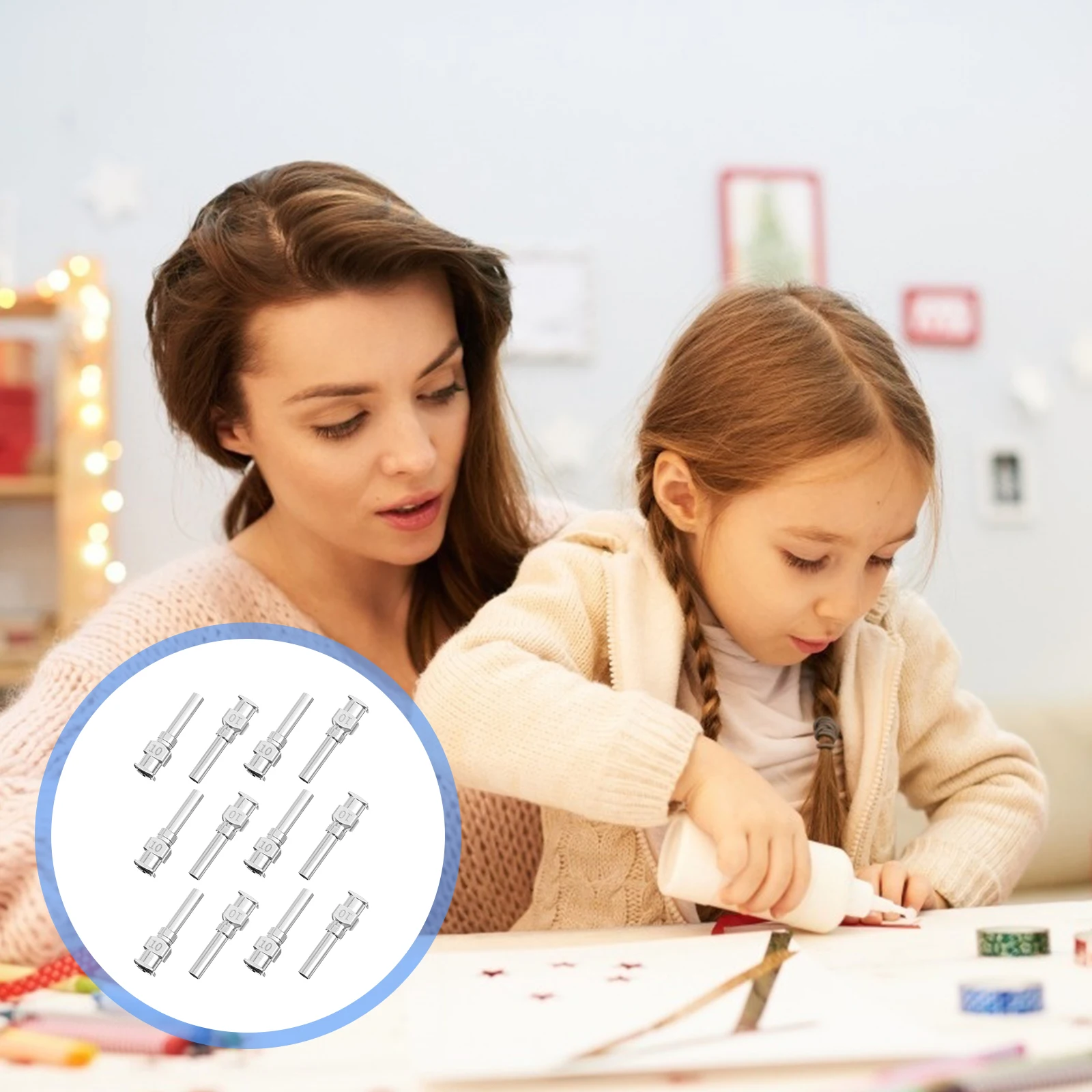 

12Pcs Stainless Steel Blunt Tip Dispensing Needles High Accuracy Precision Reusable for Lab Craft Work Luer Lock Luer