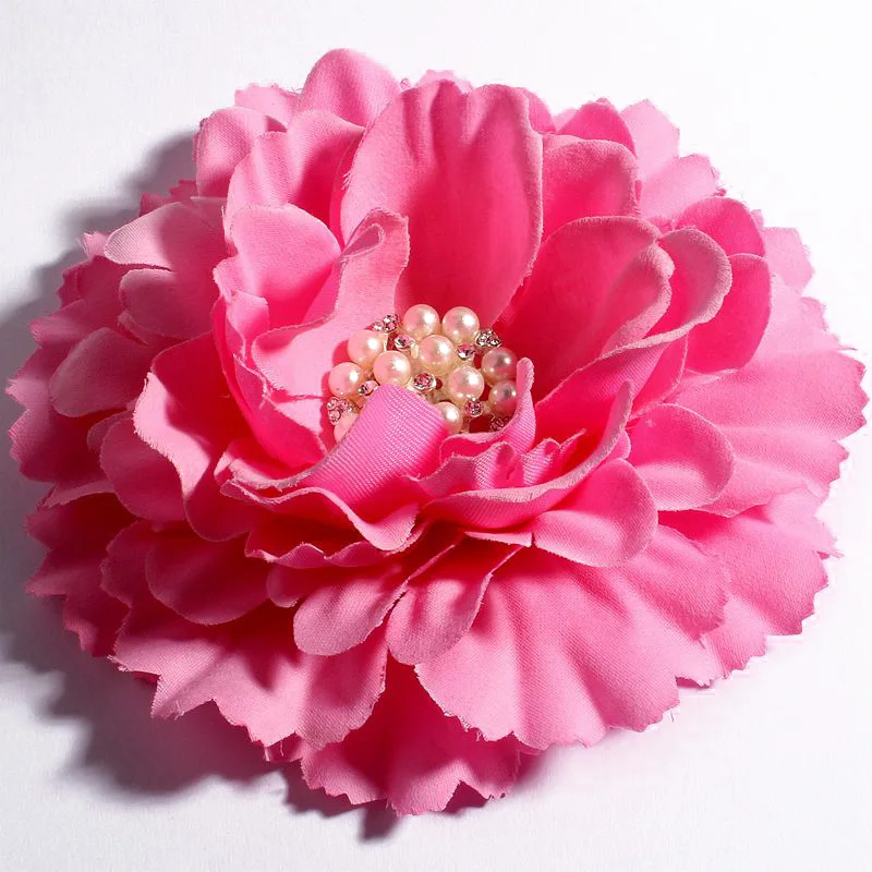 4pcs/lot 11CM 20 Colors Newborn DIY Fashion Artificial Shaped Fabric Flowers Bouquet For Wedding Bride Garland Home