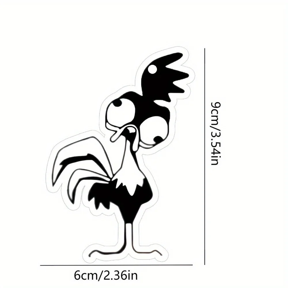 Dizzy Scrawny Chicken Car Scent Hanger - Whimsical Comic Style, Mirror Vent Hanging, Lasting Fragrance