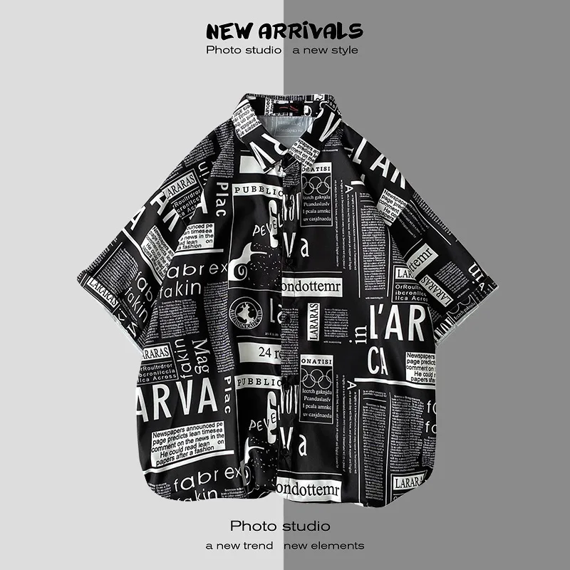 

Мужская рубашка Falling Sensation, гавайская пляжная рубашка в американском стиле, красивая рубашка в стиле ретро с цветочным принтом в гонконгском стиле для пар